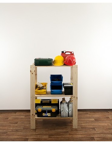 seria MAXI - Regał drewniany modułowy Maxi 3M z półką ażurową - product 9