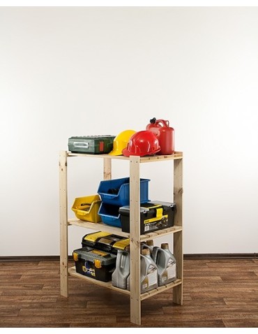 seria MAXI - Regał drewniany modułowy Maxi 3M z półką ażurową - product 10