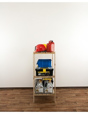 seria MAXI - Regał drewniany modułowy Maxi 3M z półką ażurową - product 11