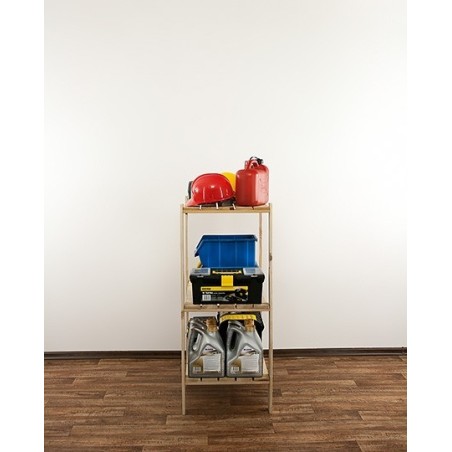 Regał drewniany modułowy Maxi 3M z półką ażurową