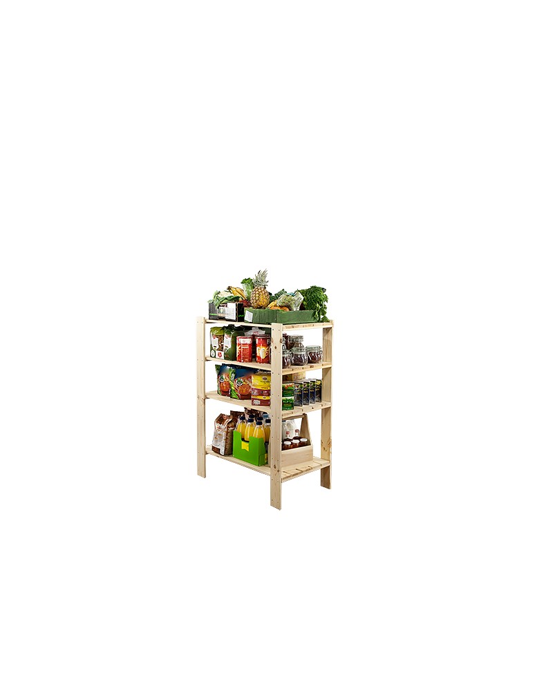 seria MAXI - Regał drewniany do spiżarni z półką ażurową  Maxi 3M+ - produkt MODO24.PL 1
