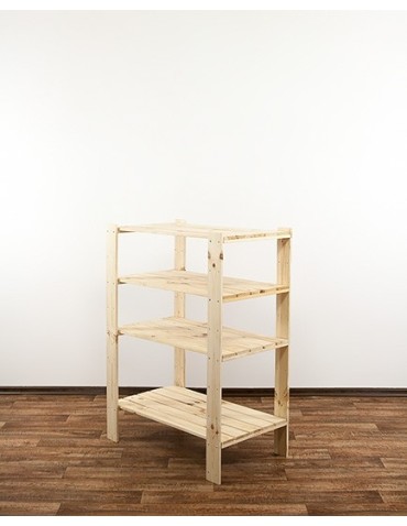 Regał drewniany do spiżarni z półką ażurową  Maxi 3M+ - product 2