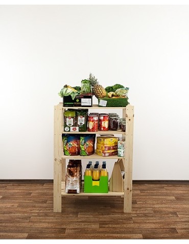 seria MAXI - Regał drewniany do spiżarni z półką ażurową  Maxi 3M+ - product 7