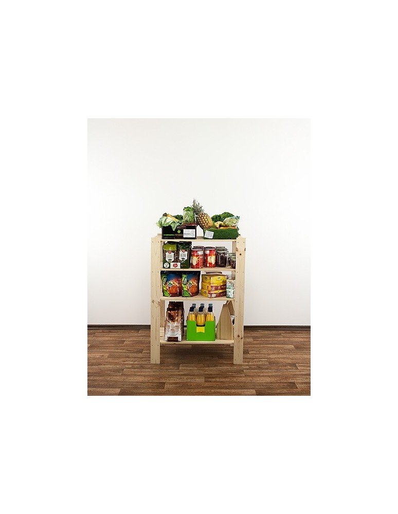 seria MAXI - Regał drewniany do spiżarni z półką ażurową  Maxi 3M+ - product MODO24.PL 7