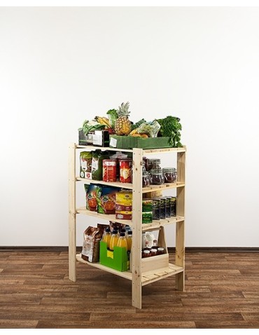 seria MAXI - Regał drewniany do spiżarni z półką ażurową  Maxi 3M+ - product 8