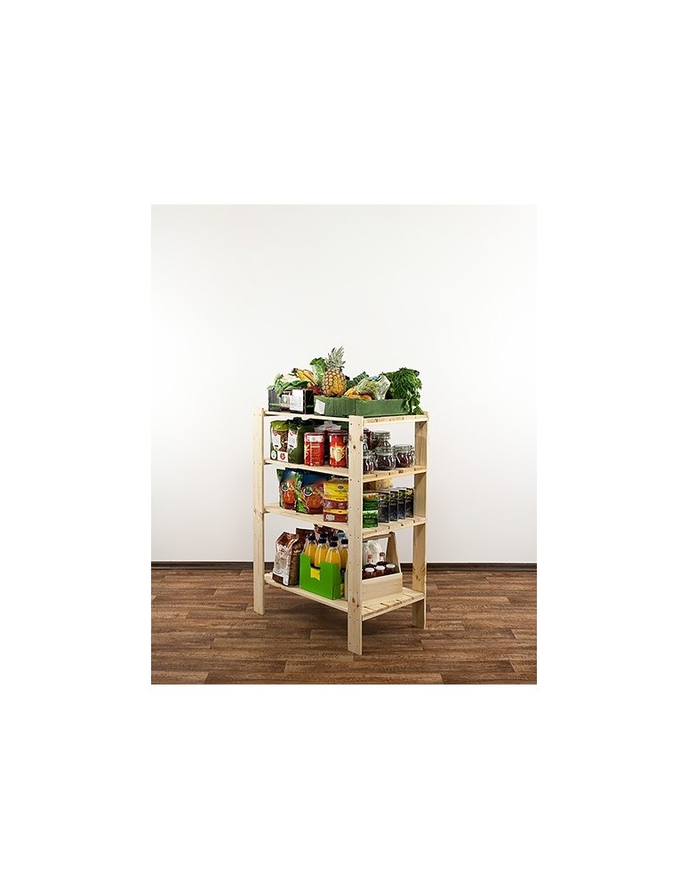 seria MAXI - Regał drewniany do spiżarni z półką ażurową  Maxi 3M+ - product MODO24.PL 8