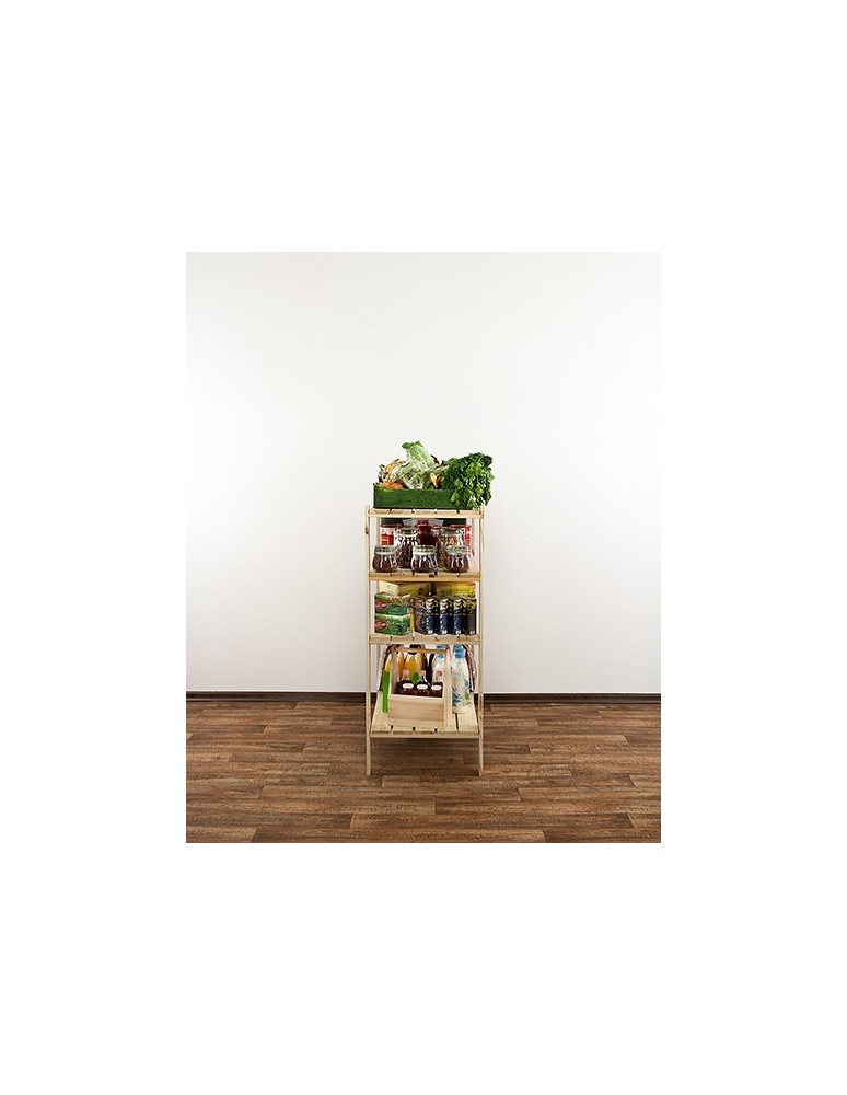 seria MAXI - Regał drewniany do spiżarni z półką ażurową  Maxi 3M+ - product MODO24.PL 6