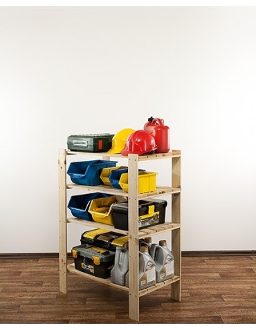 seria MAXI - Regał drewniany do spiżarni z półką ażurową  Maxi 3M+ - product 10