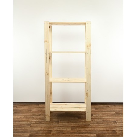 Regał drewniany do zabudowy z półką ażurową  Maxi 4M