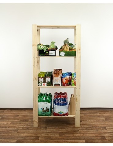 seria MAXI - Regał drewniany do zabudowy z półką ażurową  Maxi 4M - product 8