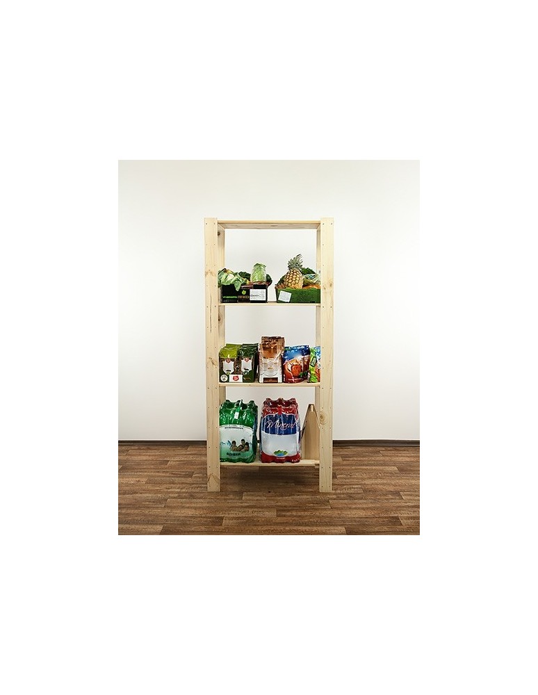 seria MAXI - Regał drewniany do zabudowy z półką ażurową  Maxi 4M - product MODO24.PL 8