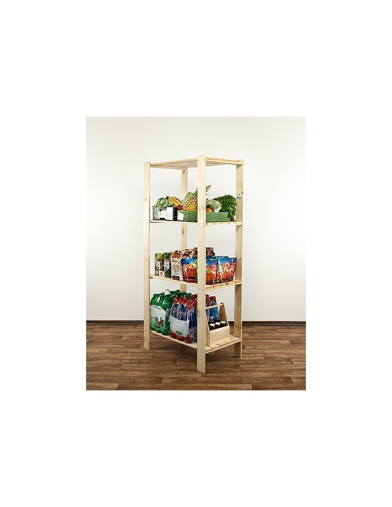 seria MAXI - Regał drewniany do zabudowy z półką ażurową  Maxi 4M - product MODO24.PL 6