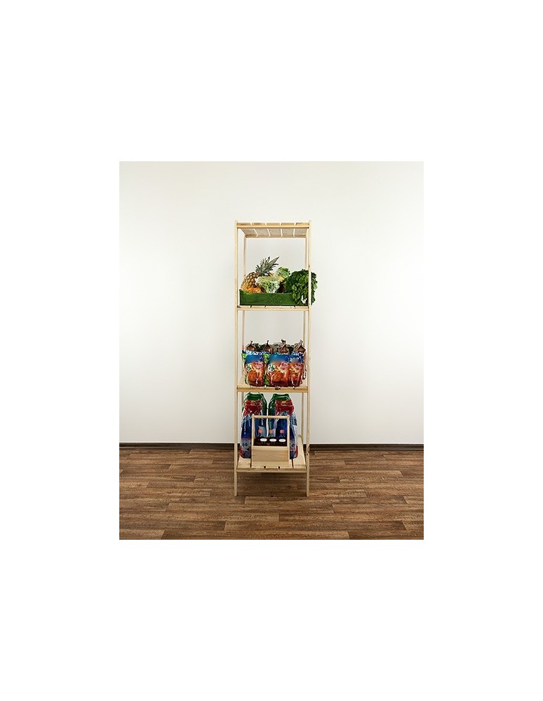 seria MAXI - Regał drewniany do zabudowy z półką ażurową  Maxi 4M - product MODO24.PL 7