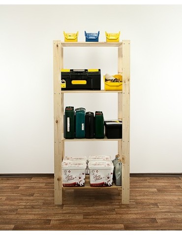 seria MAXI - Regał drewniany do zabudowy z półką ażurową  Maxi 4M - product 11