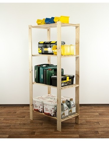 seria MAXI - Regał drewniany do zabudowy z półką ażurową  Maxi 4M - product 9