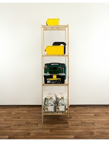 seria MAXI - Regał drewniany do zabudowy z półką ażurową  Maxi 4M - product 10