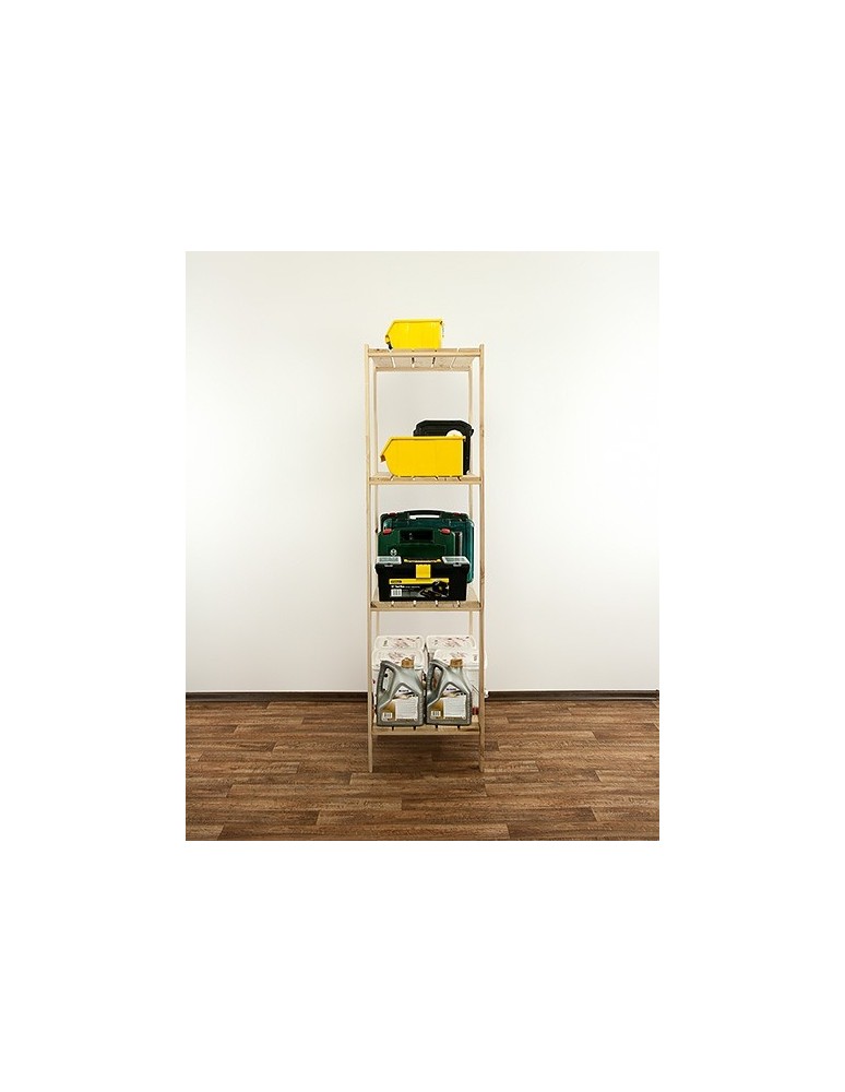 seria MAXI - Regał drewniany do zabudowy z półką ażurową  Maxi 4M - product MODO24.PL 10