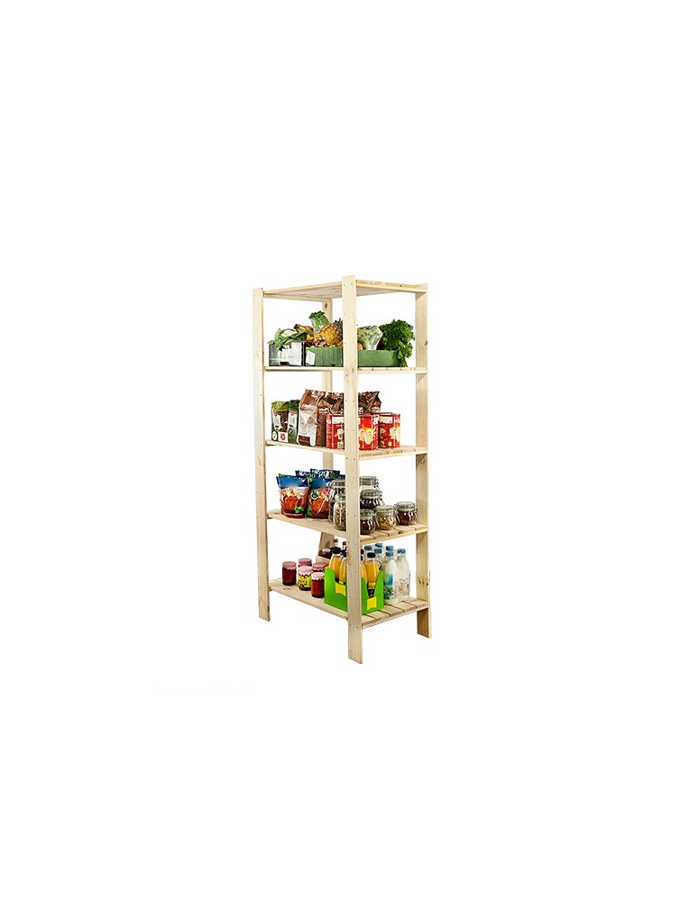 seria MAXI - Regał drewniany do warsztatu z półką ażurową  Maxi 4M+ - produkt MODO24.PL 1