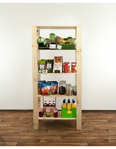 seria MAXI - Regał drewniany do warsztatu z półką ażurową  Maxi 4M+ - product 8