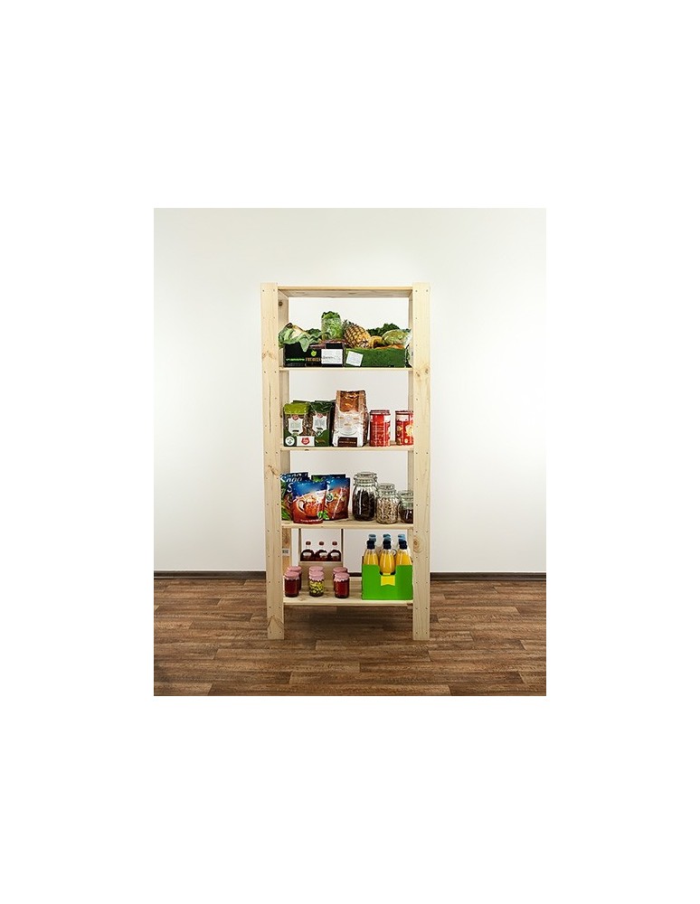 seria MAXI - Regał drewniany do warsztatu z półką ażurową  Maxi 4M+ - product MODO24.PL 8