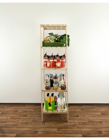 seria MAXI - Regał drewniany do warsztatu z półką ażurową  Maxi 4M+ - product 7