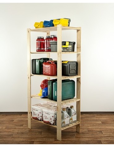 seria MAXI - Regał drewniany do warsztatu z półką ażurową  Maxi 4M+ - product 10