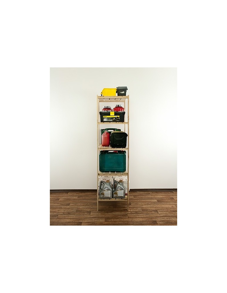 seria MAXI - Regał drewniany do warsztatu z półką ażurową  Maxi 4M+ - product MODO24.PL 11