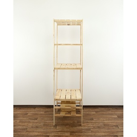 Regał drewniany modułowy z półką ażurową  Maxi RW-4M