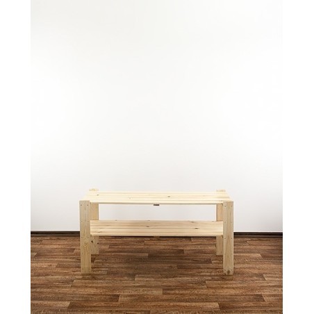 Regał drewniany do spiżarni z półką ażurową Maxi 2N