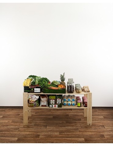 seria MAXI - Regał drewniany do spiżarni z półką ażurową Maxi 2N - product 5