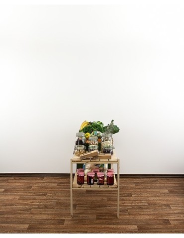 seria MAXI - Regał drewniany do spiżarni z półką ażurową Maxi 2N - product 7