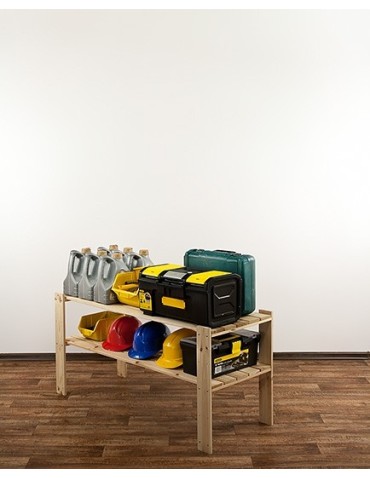 seria MAXI - Regał drewniany do spiżarni z półką ażurową Maxi 2N - product 9