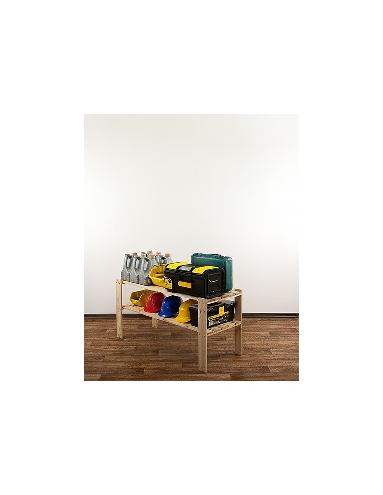 seria MAXI - Regał drewniany do spiżarni z półką ażurową Maxi 2N - product MODO24.PL 9