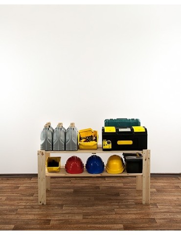 seria MAXI - Regał drewniany do spiżarni z półką ażurową Maxi 2N - product 10