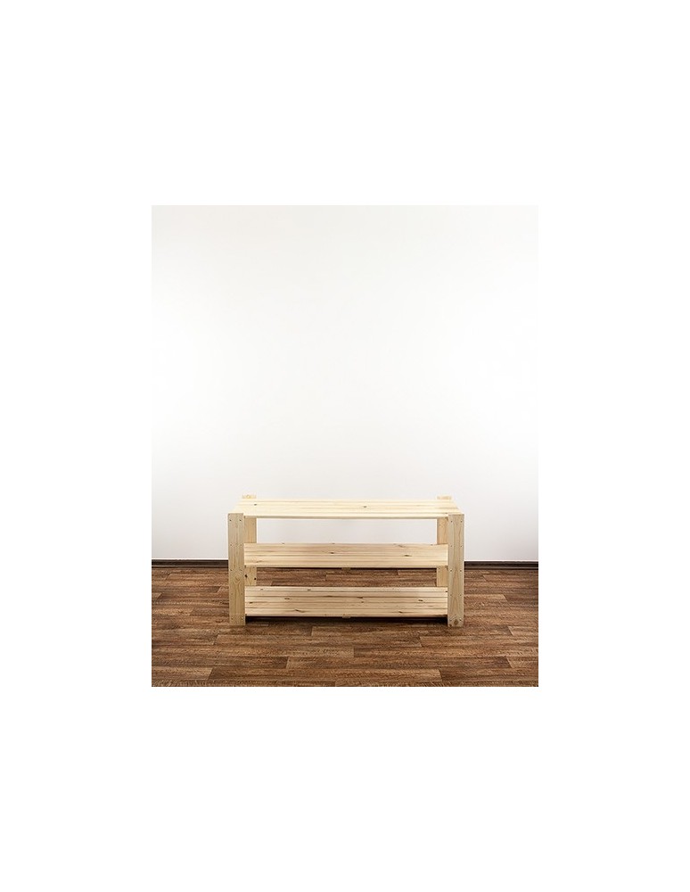 seria MAXI - Regał drewniany do zabudowy z półką ażurową  Maxi 2N+ - product MODO24.PL 2