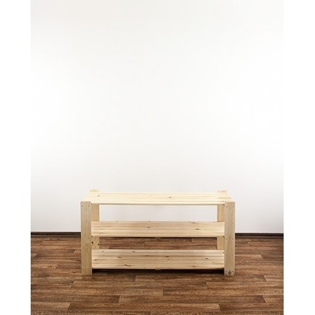 Regał drewniany do zabudowy z półką ażurową  Maxi 2N+