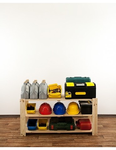 seria MAXI - Regał drewniany do zabudowy z półką ażurową  Maxi 2N+ - product 8