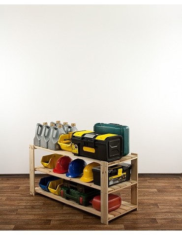 seria MAXI - Regał drewniany do zabudowy z półką ażurową  Maxi 2N+ - product 9