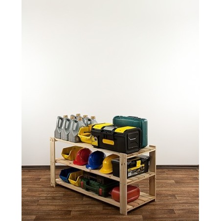 Regał drewniany do zabudowy z półką ażurową  Maxi 2N+