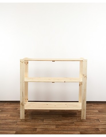 Regał drewniany do warsztatu z półką ażurową Maxi 3N - product 2