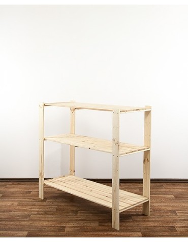 seria MAXI - Regał drewniany do warsztatu z półką ażurową Maxi 3N - product 3