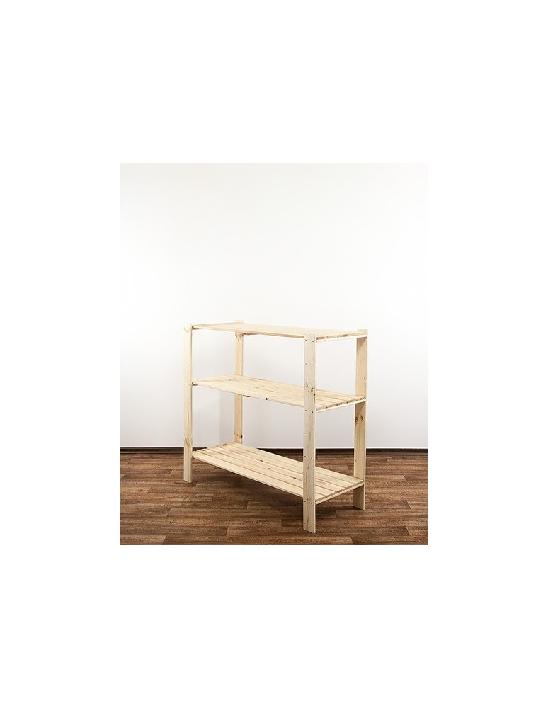 seria MAXI - Regał drewniany do warsztatu z półką ażurową Maxi 3N - product MODO24.PL 3