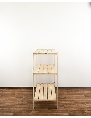 seria MAXI - Regał drewniany do warsztatu z półką ażurową Maxi 3N - product 4