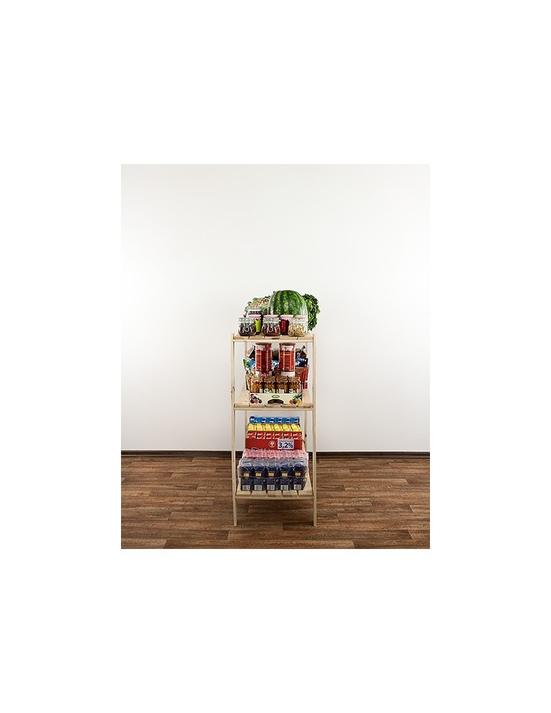 seria MAXI - Regał drewniany do warsztatu z półką ażurową Maxi 3N - product MODO24.PL 7