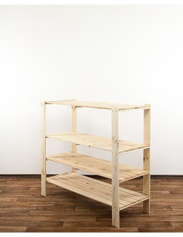 seria MAXI - Regał drewniany do piwnicy z półką ażurową  Maxi 3N+ - product 3