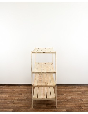 seria MAXI - Regał drewniany do piwnicy z półką ażurową  Maxi 3N+ - product 4