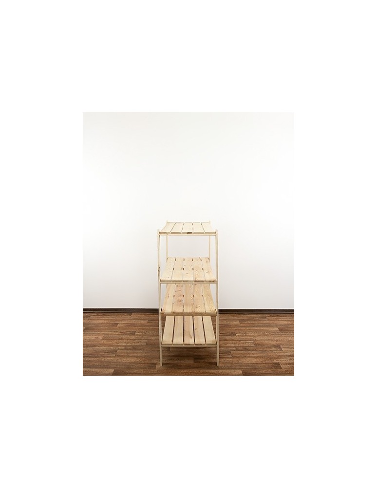 seria MAXI - Regał drewniany do piwnicy z półką ażurową  Maxi 3N+ - product MODO24.PL 4