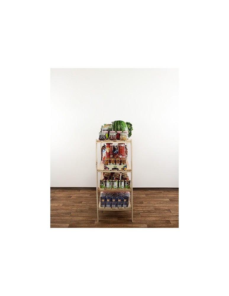 seria MAXI - Regał drewniany do piwnicy z półką ażurową  Maxi 3N+ - product MODO24.PL 7