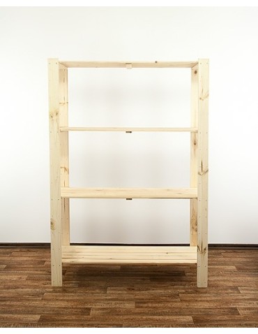 Regał drewniany modułowy z półką ażurową Maxi 4N - product 2