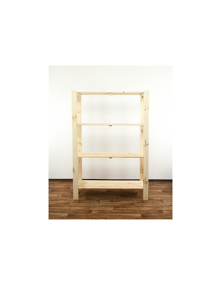 seria MAXI - Regał drewniany modułowy z półką ażurową Maxi 4N - product MODO24.PL 2